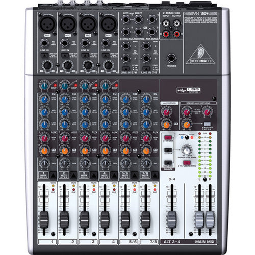 Mezcladora USB, Behringer XENYX Q1204USB - Jupitronic Tienda en Linea