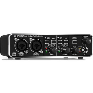 Interfase de Audio, Behringer U-PHORIA UMC202HD - Jupitronic Tienda en Linea