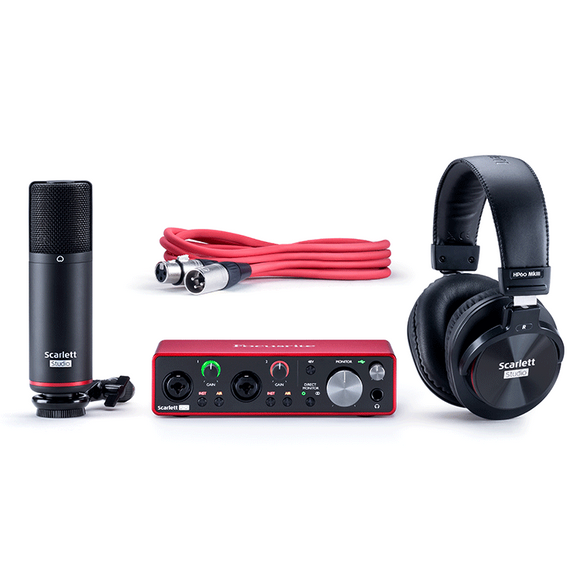 Kit Para Mini-Estudio, Focusrite Scarlett 2i2 STUDIO - Jupitronic Tienda en Linea