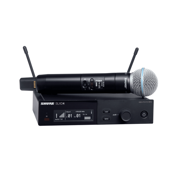 Sistema Inalámbrico Vocal de Mano, Shure SLXD24/B58