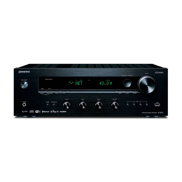 Amplificador Estéreo 120W WiFi y Bluetooth, Onkyo TX-8270