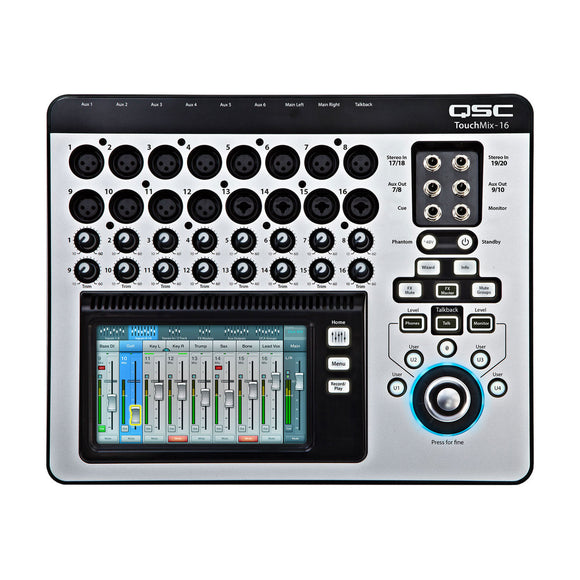 Mezcladora Digital de 16 Canales, QSC TouchMix 16 - Jupitronic Tienda en Linea
