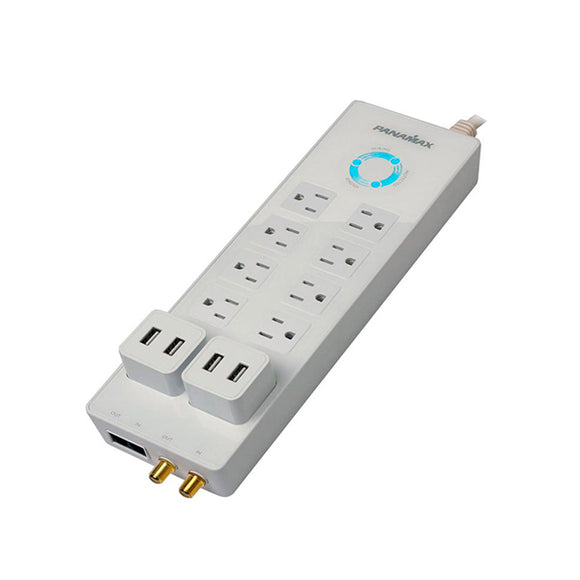 Multicontacto Protector 8 Entradas 4 USB, Panamax P360-8 - Jupitronic Tienda en Linea