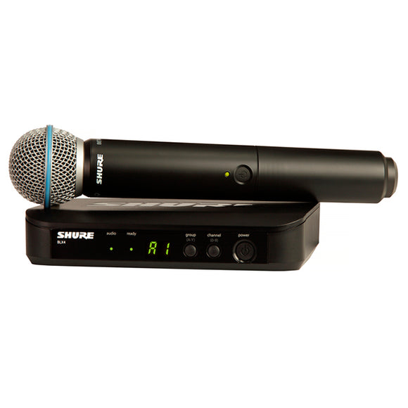 Micrófono inalámbrico de mano, Shure BLX24/B58 - Jupitronic Tienda en Linea